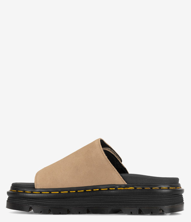 Dr. Martens Zebzag Suede Slides - Savanna Tan