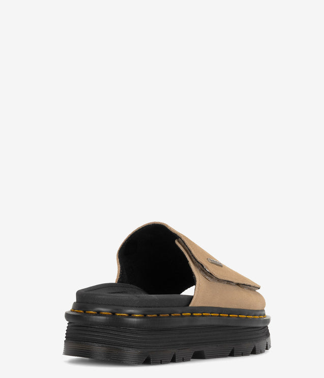 Dr. Martens Zebzag Suede Slides - Savanna Tan