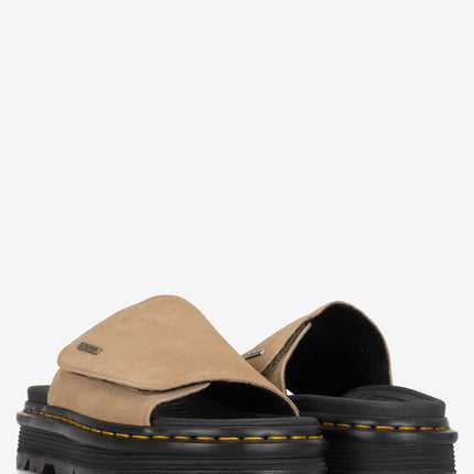 Dr. Martens Zebzag Suede Slides - Savanna Tan
