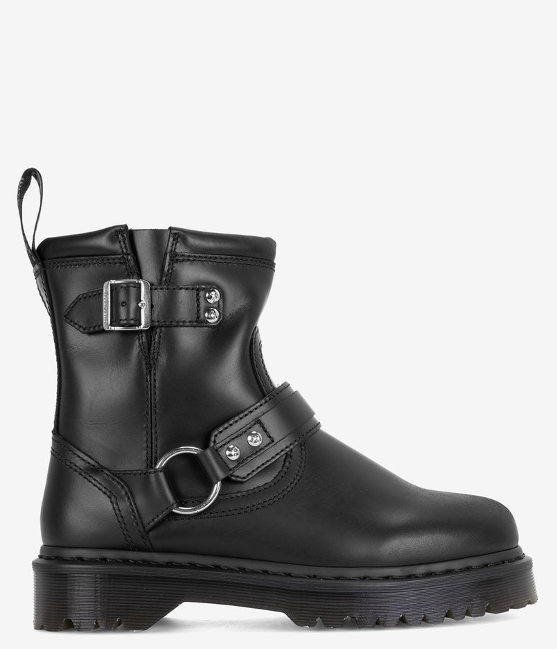 Dr. Martens Anistone Harness Leather Boots - Black