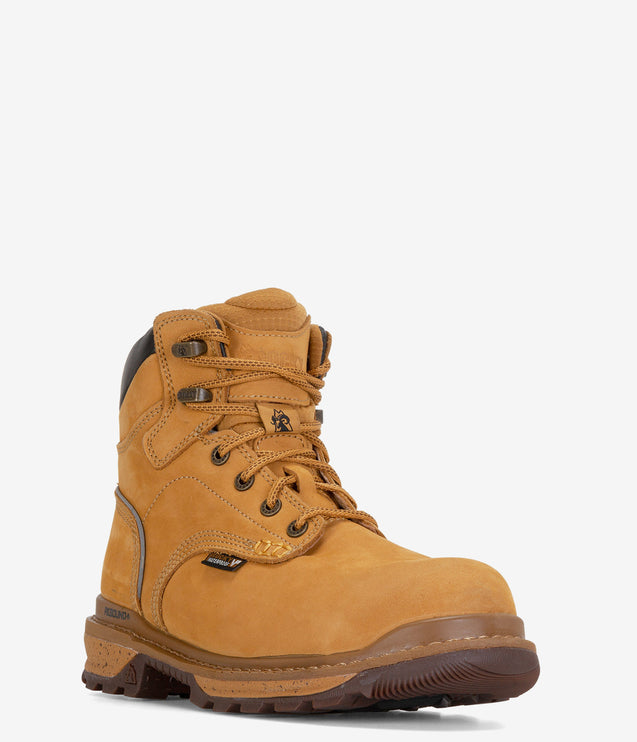 Rocky Rams Horn Waterproof Composite Toe Work Boot - Wheat