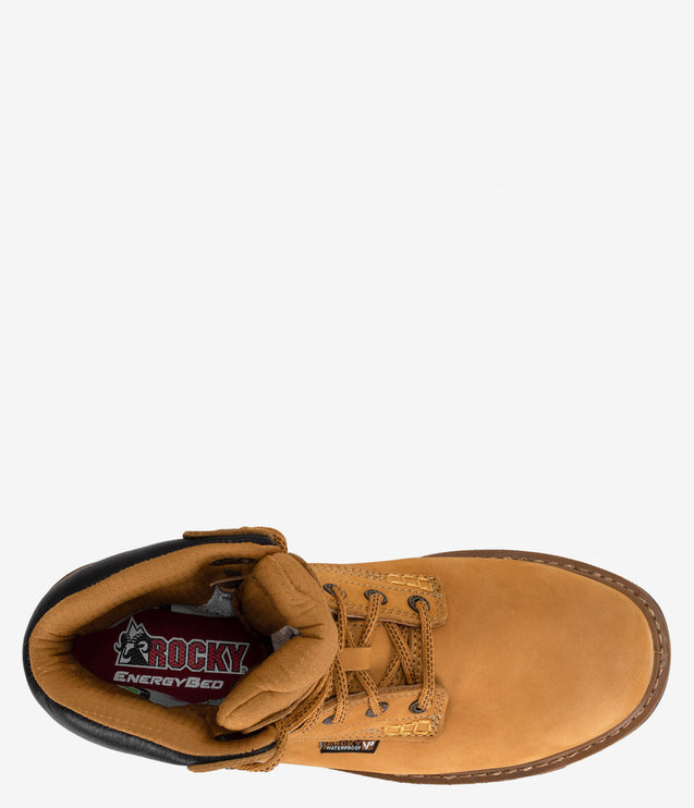 Rocky Rams Horn Waterproof Composite Toe Work Boot - Wheat