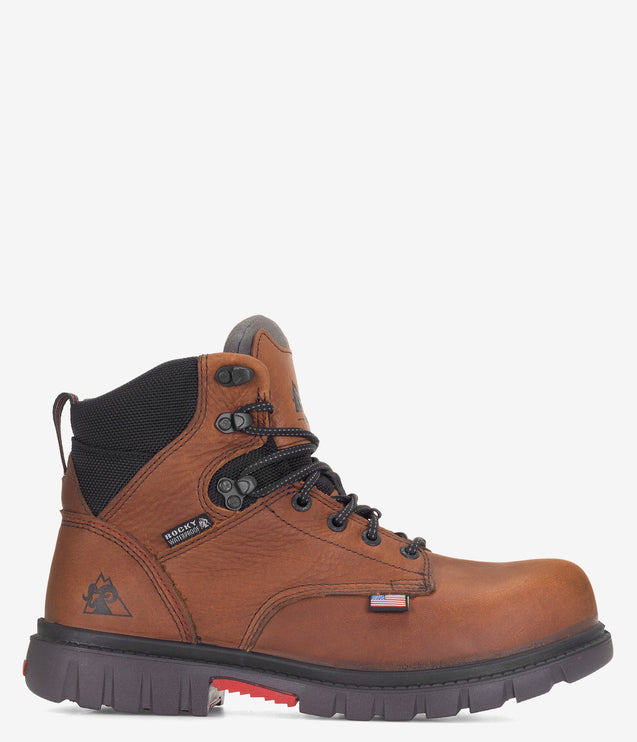 Rocky WorkSmart Composite Toe Waterproof Work Boot - Brown