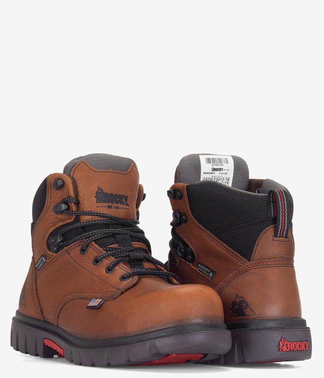 Rocky WorkSmart Composite Toe Waterproof Work Boot - Brown