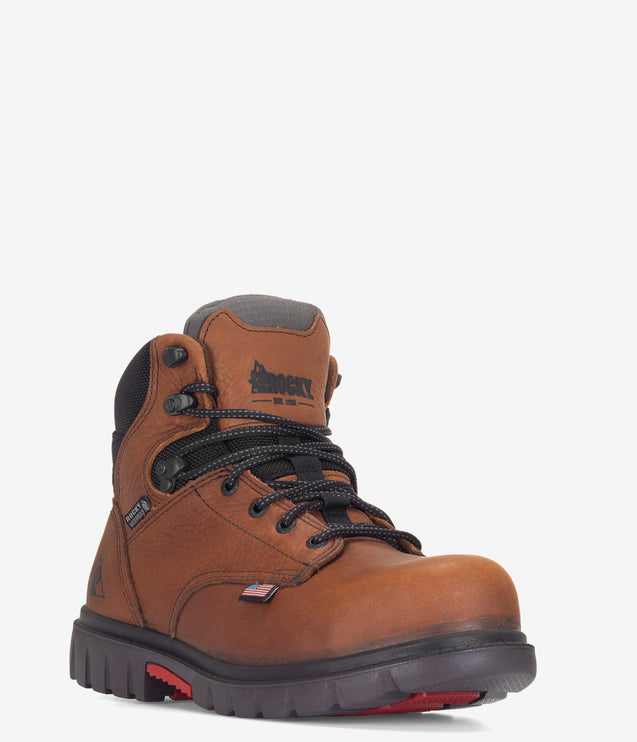 Rocky WorkSmart Composite Toe Waterproof Work Boot - Brown