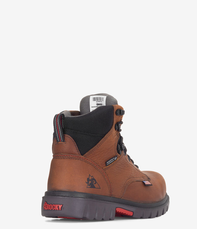 Rocky WorkSmart Composite Toe Waterproof Work Boot - Brown