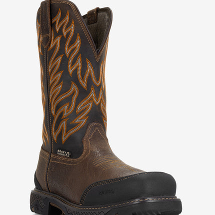 Rocky IronHawk Composite Toe Western Boot - Tobacco