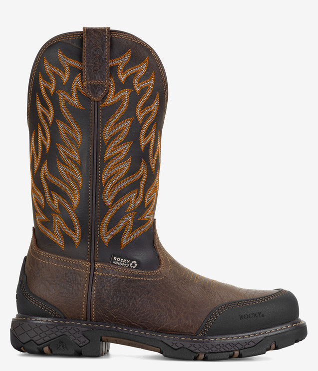 Rocky IronHawk Composite Toe Western Boot - Tobacco