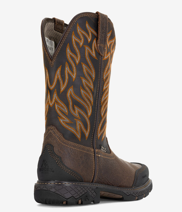 Rocky IronHawk Composite Toe Western Boot - Tobacco