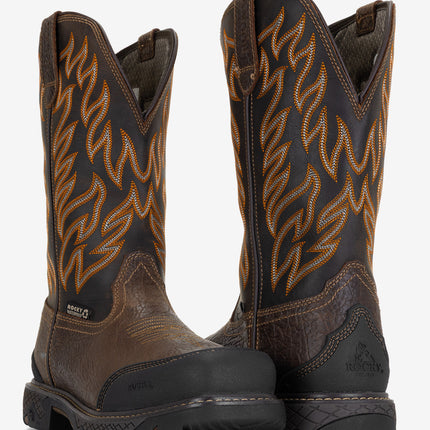 Rocky IronHawk Composite Toe Western Boot - Tobacco