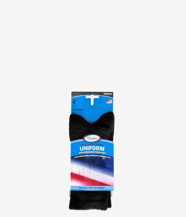 Thorlo WGX Uniform Crew Socks - Black