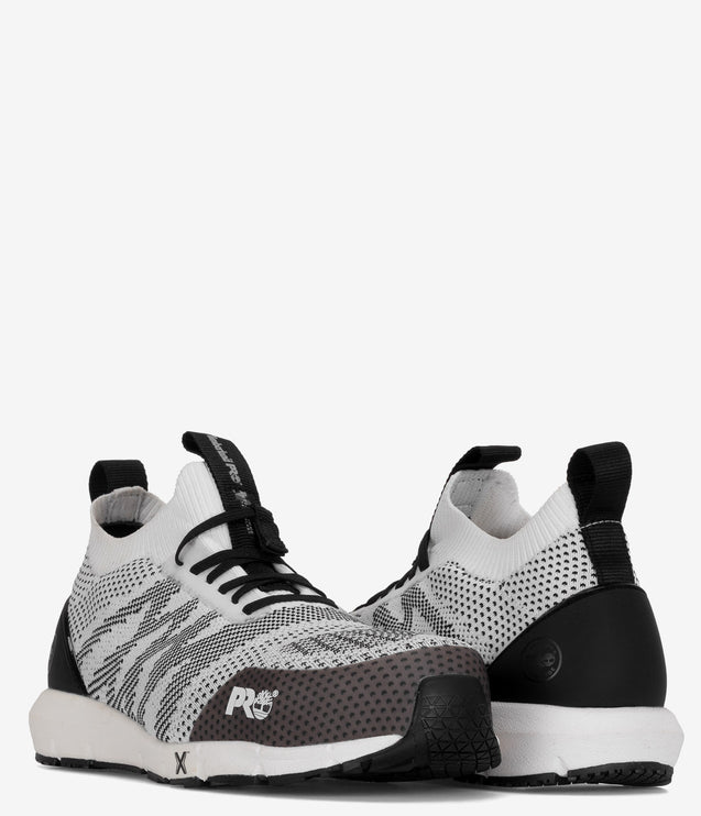 Timberland PRO Radius Knit Comp Toe Slip-On Work Shoe - White/Black