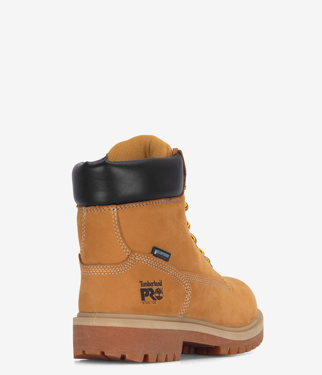 Timberland PRO Direct Attach 6" Steel Toe Waterproof Insulated Work Boot - Wheat