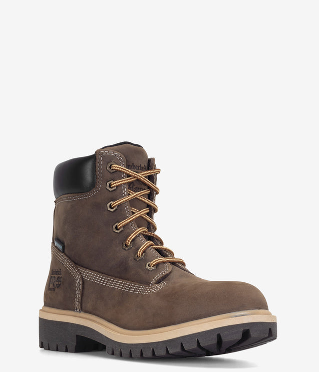 Timberland PRO Direct Attach 6" Steel Toe Waterproof Insulated Work Boot - Turkish Coffee