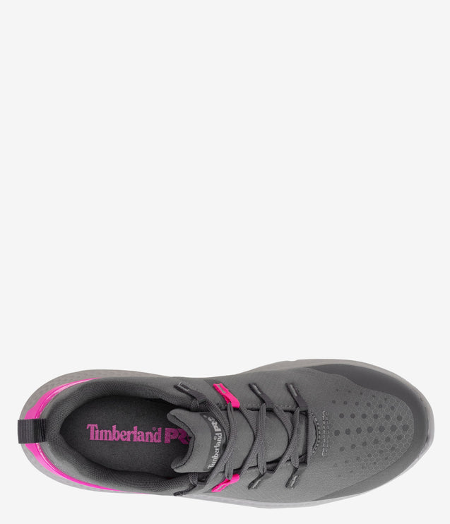 Timberland PRO Intercept Steel Toe Work Shoe - Grey/Pink