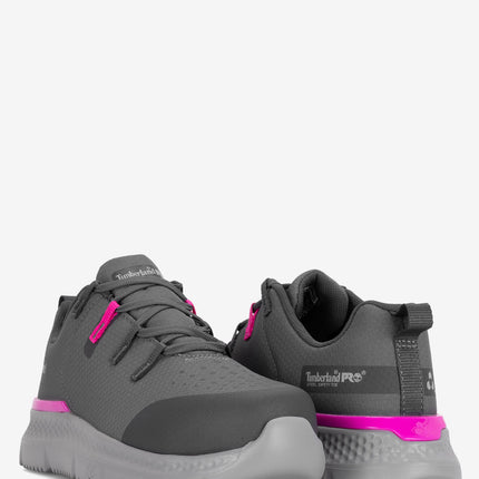 Timberland PRO Intercept Steel Toe Work Shoe - Grey/Pink