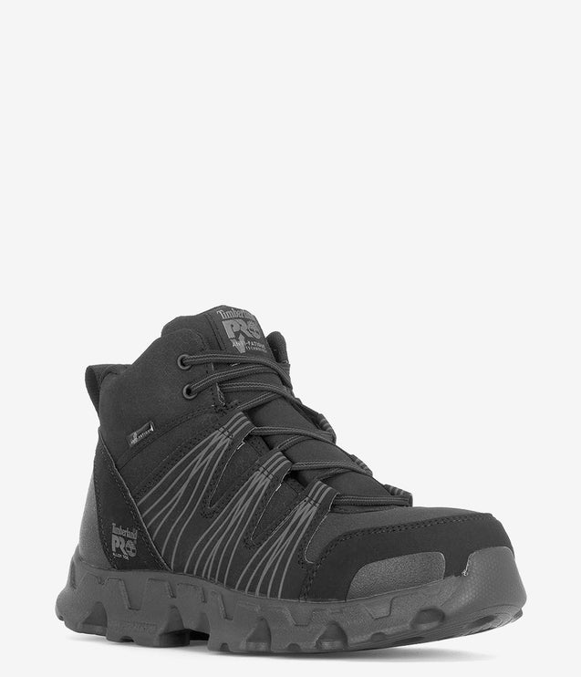 Timberland PRO Powertrain Alloy Safety Toe ESD Mid Work Boot - Black