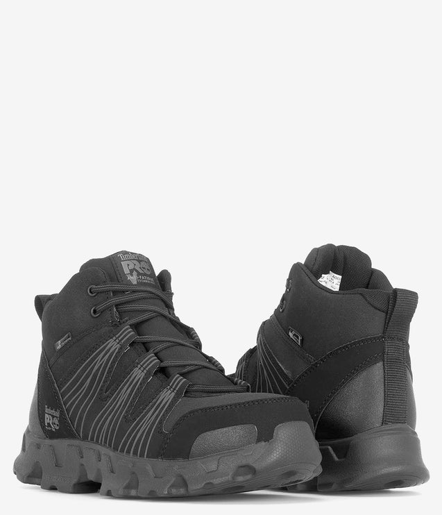 Timberland PRO Powertrain Alloy Safety Toe ESD Mid Work Boot - Black