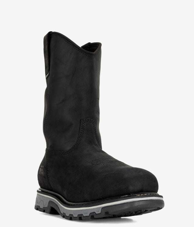 Timberland PRO True Grit Composite Toe WP Pull-On Boot - Black