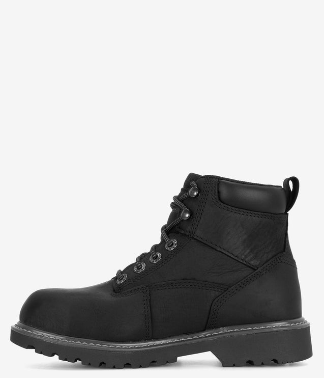 Wolverine Floorhand 6" Safety Toe Waterproof Boot - Black