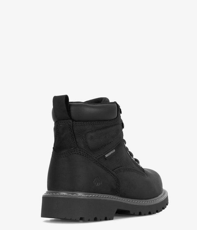 Wolverine Floorhand 6" Safety Toe Waterproof Boot - Black
