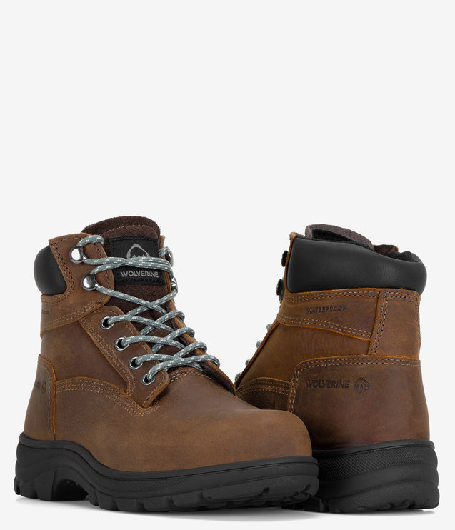 Wolverine Carlsbad 6" Steel Toe Work Boot - Brown