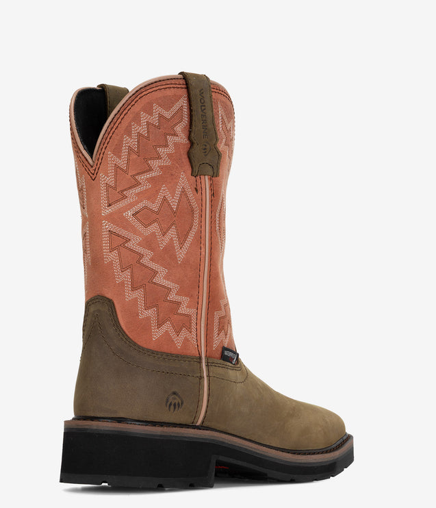 Wolverine Rancher Arrow Steel Toe Wellington Work Boot - Rose
