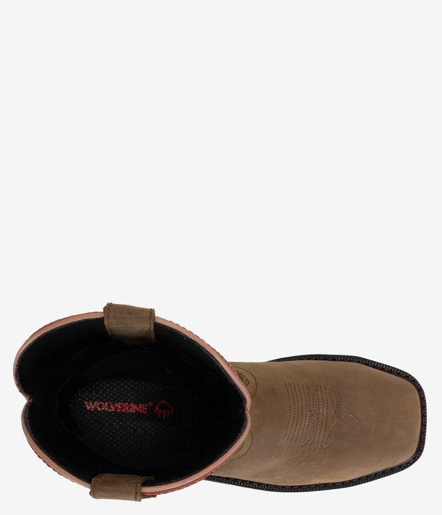 Wolverine Rancher Arrow Steel Toe Wellington Work Boot - Rose