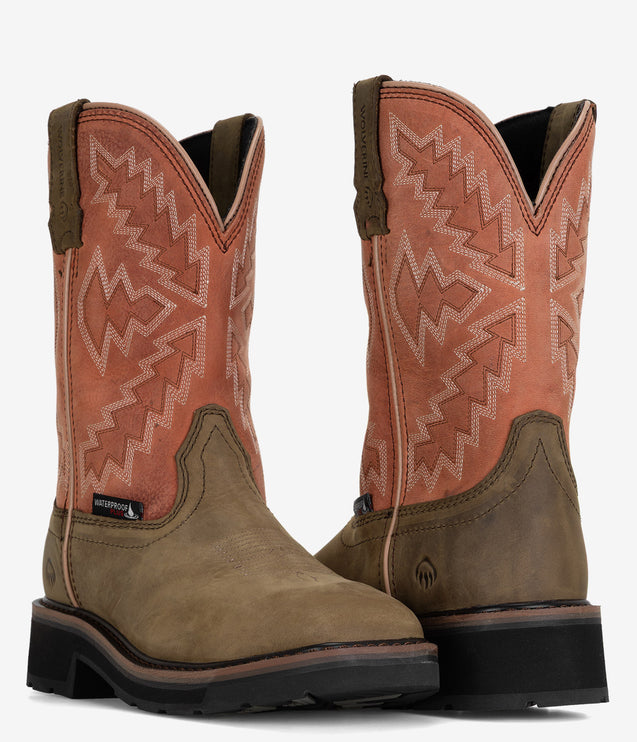 Wolverine Rancher Arrow Steel Toe Wellington Work Boot - Rose