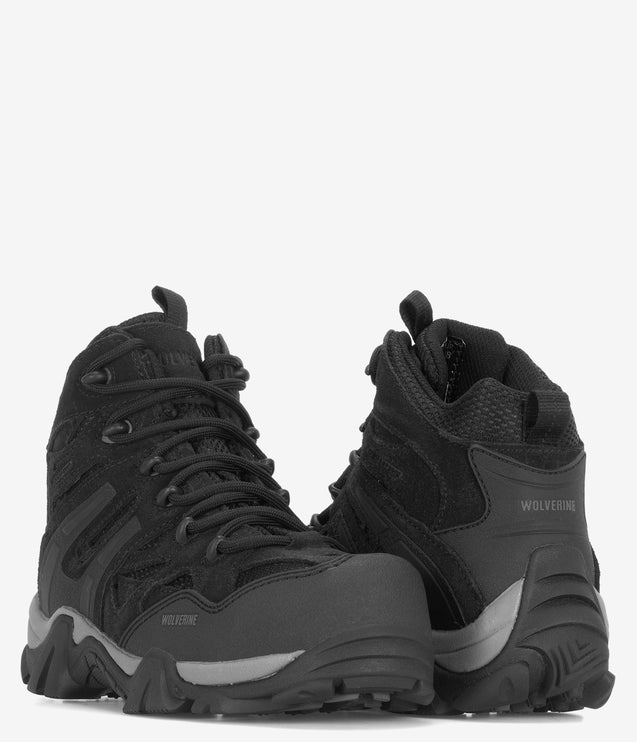 Wolverine Wilderness Composite Toe Waterproof Hiker - Black
