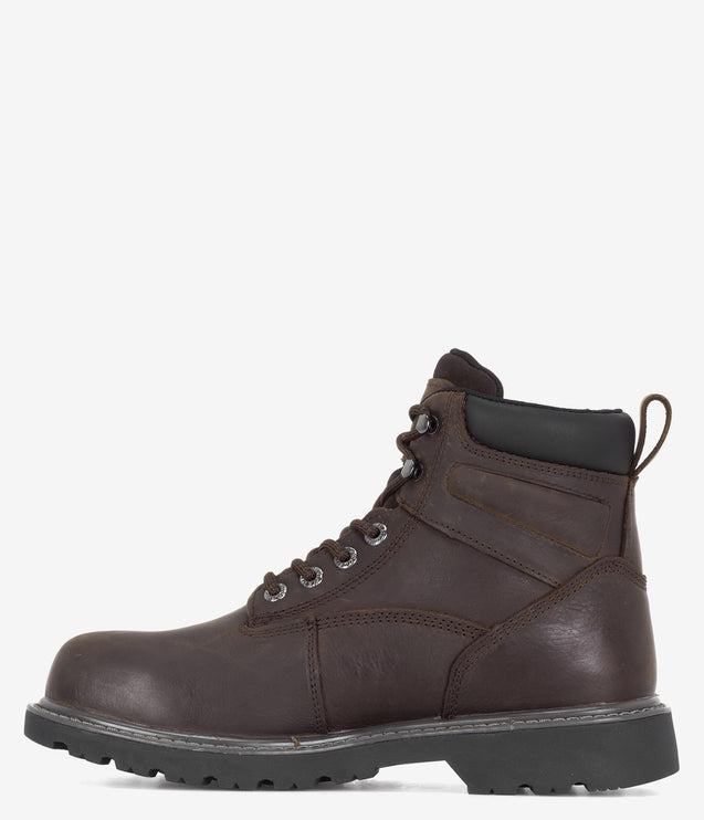 Wolverine Floorhand Steel Toe 6" Waterproof Boot - Dark Brown