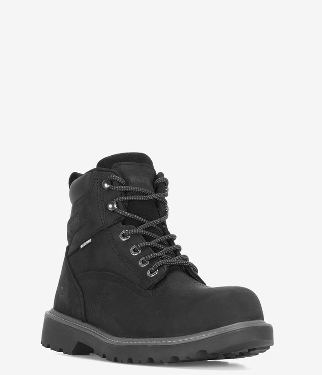 Wolverine Floorhand Steel Toe 6" Waterproof Boot - Black
