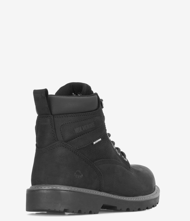 Wolverine Floorhand Steel Toe 6" Waterproof Boot - Black