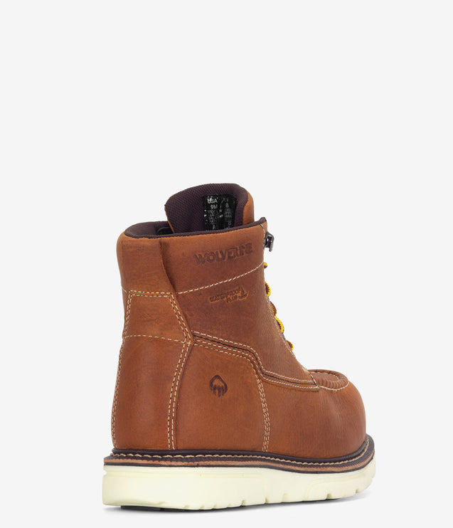 Wolverine I-90 Durashocks Moc-Toe CarbonMax 6" WP Work Boot - Tan