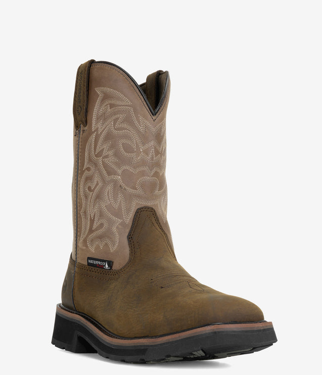 Wolverine Rancher Waterproof Steel Toe Work Wellington - Dark Taupe