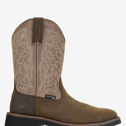 Wolverine Rancher Waterproof Steel Toe Work Wellington - Dark Taupe