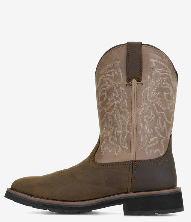 Wolverine Rancher Waterproof Steel Toe Work Wellington - Dark Taupe
