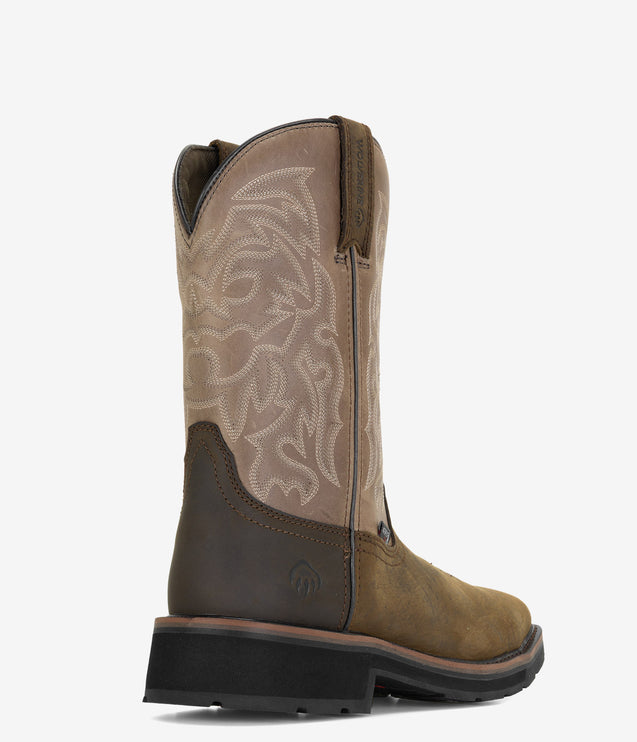 Wolverine Rancher Waterproof Steel Toe Work Wellington - Dark Taupe