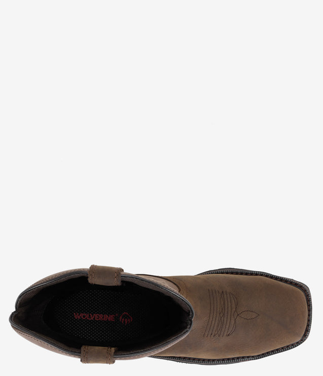Wolverine Rancher Waterproof Steel Toe Work Wellington - Dark Taupe