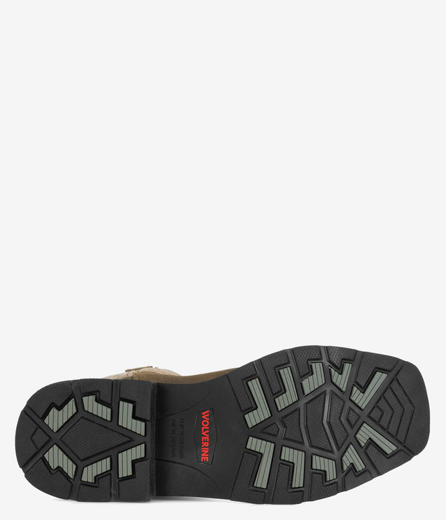 Wolverine Rancher Waterproof Steel Toe Work Wellington - Dark Taupe