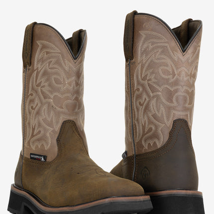 Wolverine Rancher Waterproof Steel Toe Work Wellington - Dark Taupe