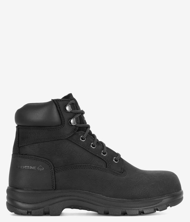 Wolverine Carlsbad 6" Steel Toe Work Boot - Black