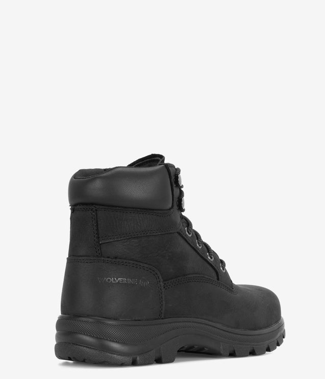 Wolverine Carlsbad 6" Steel Toe Work Boot - Black