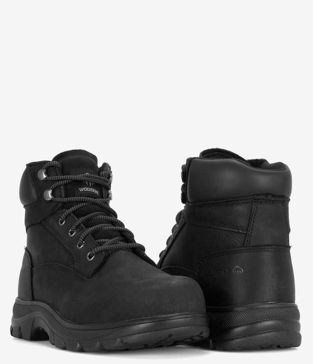 Wolverine Carlsbad 6" Steel Toe Work Boot - Black