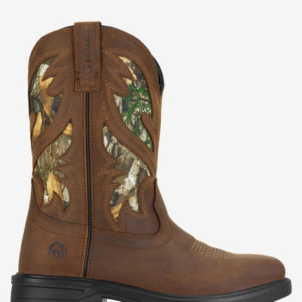 Wolverine Rancher Level Pull-On Steel-Toe Work Wellington - Brown