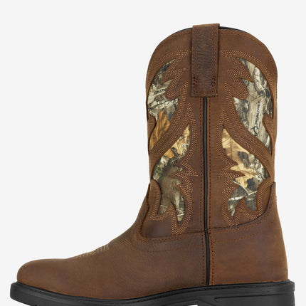 Wolverine Rancher Level Pull-On Steel-Toe Work Wellington - Brown
