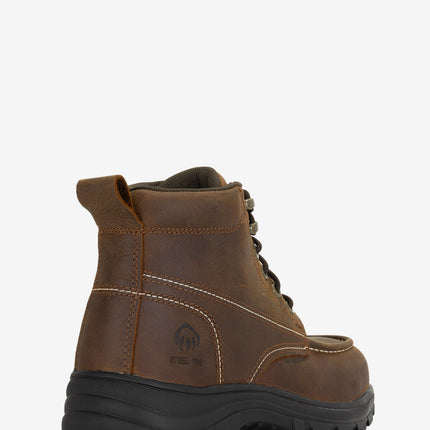 Wolverine Carlsbad 6" Moc-Toe Steel Toe Work Boot - Sudan Brown