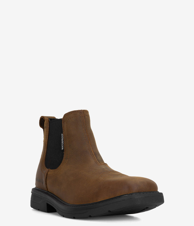 Wolverine Rancher Lever Chelsea Waterproof Work Boot - Brown