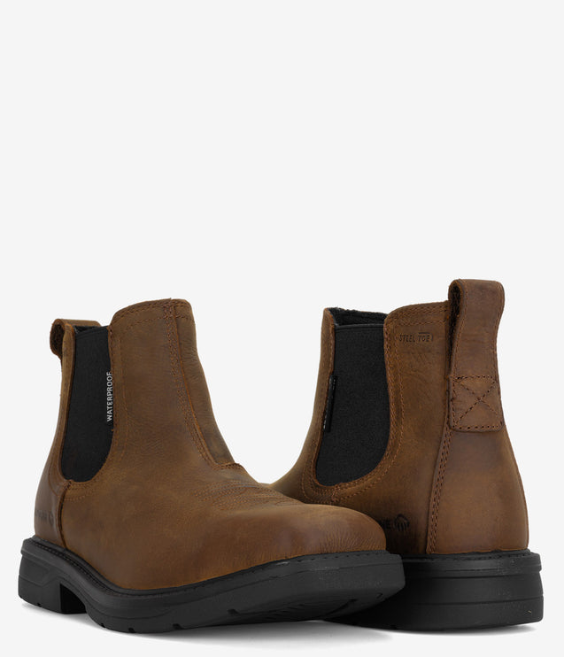 Wolverine Rancher Lever Chelsea Waterproof Work Boot - Brown