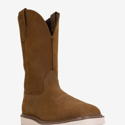 Wolverine Bronc Wedge Pull-On Steel Toe Work Wellington - Birch